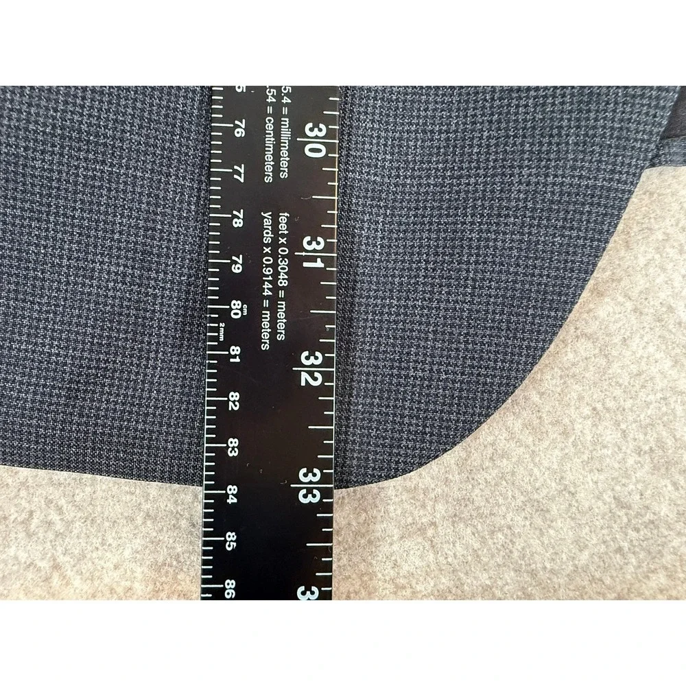 Jos A Bank Signature Collection Grey 100% Wool Micro Check Blazer Sport Coat 43R